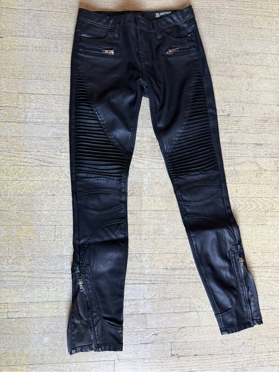 Blank NYC Denim - Blank NYC Black Moto Quilted Skinny Jeans